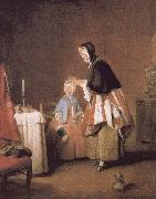 Dressed in the morning Jean Baptiste Simeon Chardin